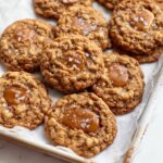 Caramel Oatmeal Cookies with Toffee Bits and Flaked Salt Recipe