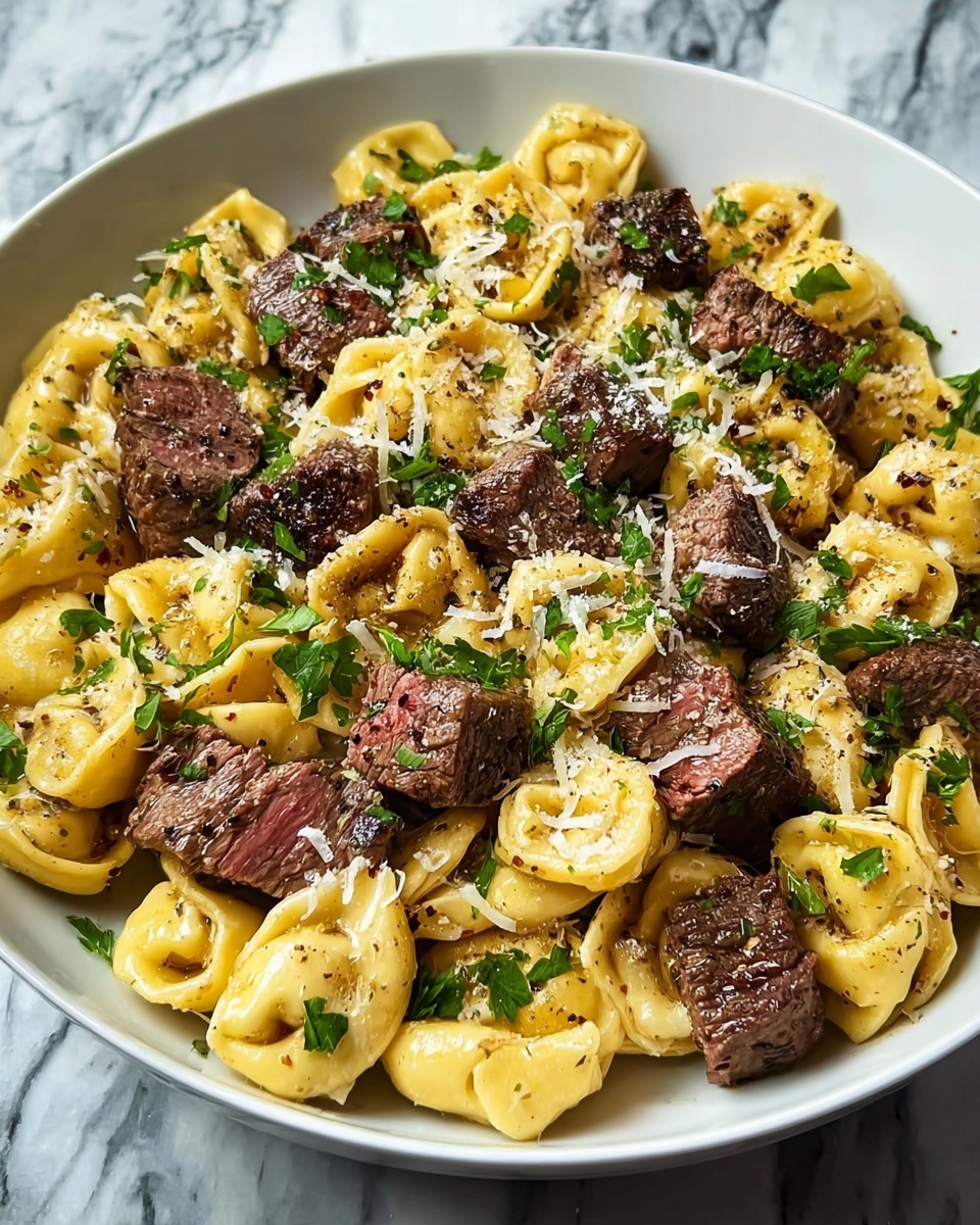 The Best One-Pan Steak Bite Tortellini Recipe