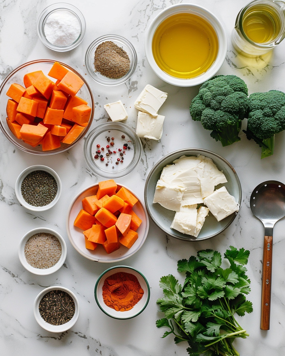 Large white bowl filled with a generous serving of seasoned roasted chicken chunks, golden-brown and crispy on the outside, nestled beside bright roasted sweet potato cubes, all atop a bed of fluffy white rice. The dish is lavishly drizzled with a creamy herb sauce and topped with a vibrant sprinkle of fresh chopped parsley and cilantro, creating a colorful and appetizing presentation. The whole dish is captured from a professional 3/4 angle on a white marble countertop with natural lighting, styled like a hero shot from a food magazine, photo taken with an iphone --ar 4:5 --v 7