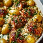 Garlic Parmesan Crockpot Chicken and Potatoes Recipe