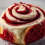 Red Velvet Cinnamon Rolls with Creamy Sugar Glaze Recipe