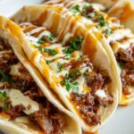 Garlic Butter Honey BBQ Beef Tacos Recipe