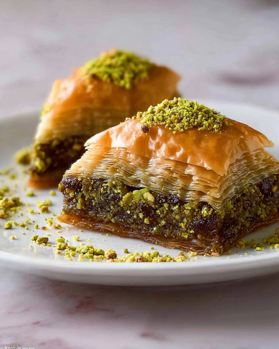 Pistachio Chocolate Baklava Recipe 6 Pistachio Chocolate Baklava Recipe - Recipe Image