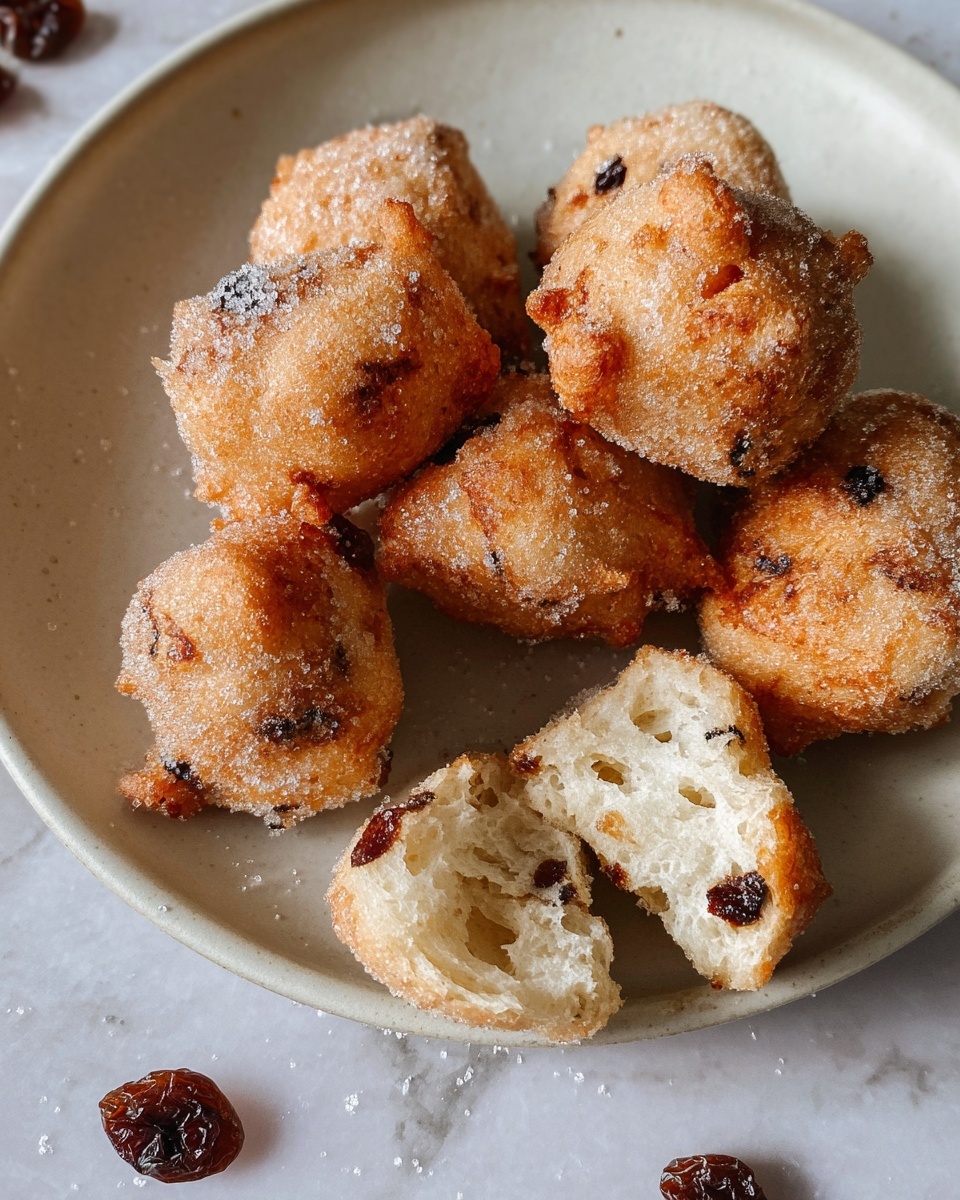 4-Ingredient Italian Zeppole with Raisins Recipe - Recipe Image