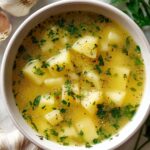 Soothing Hangover Cure Garlic Potato Soup Recipe