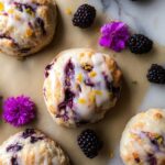 Earl Grey Blackberry Scones with Lemon Glaze Recipe