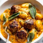 Easy Turkey Meatballs in Pumpkin Sage Sauce Recipe