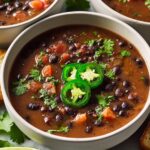 Creamy Black Bean Soup with Toppings Recipe