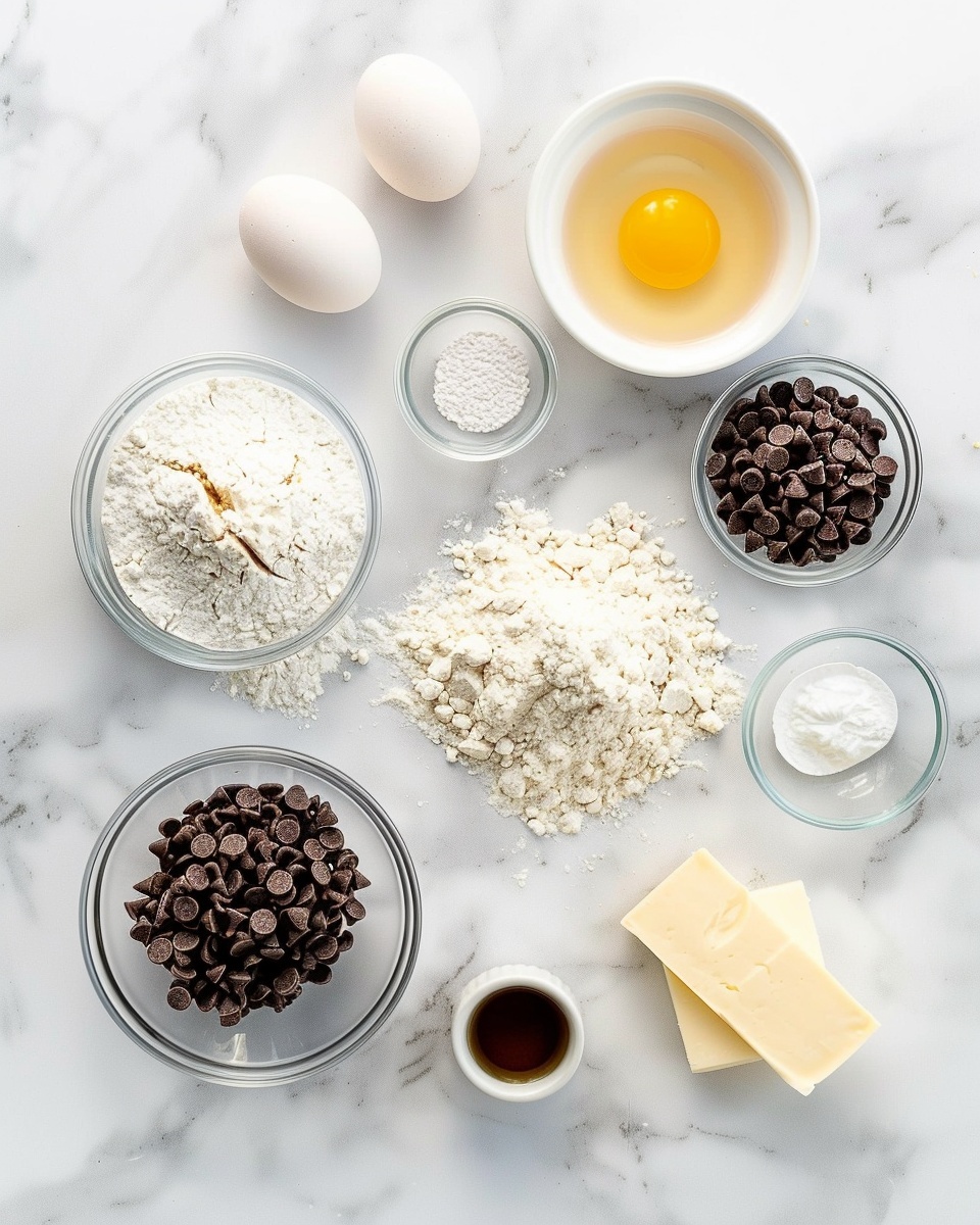 White round cake stand displaying a full batch of freshly baked chocolate chip muffins, each generously studded with semi-sweet chocolate chips and lightly dusted with powdered sugar, arranged in an inviting cluster, photographed from a 3/4 angle on a white marble surface, natural lighting highlighting the soft crumb and golden edges, professional food magazine hero shot photo taken with an iphone --ar 4:5 --v 7
