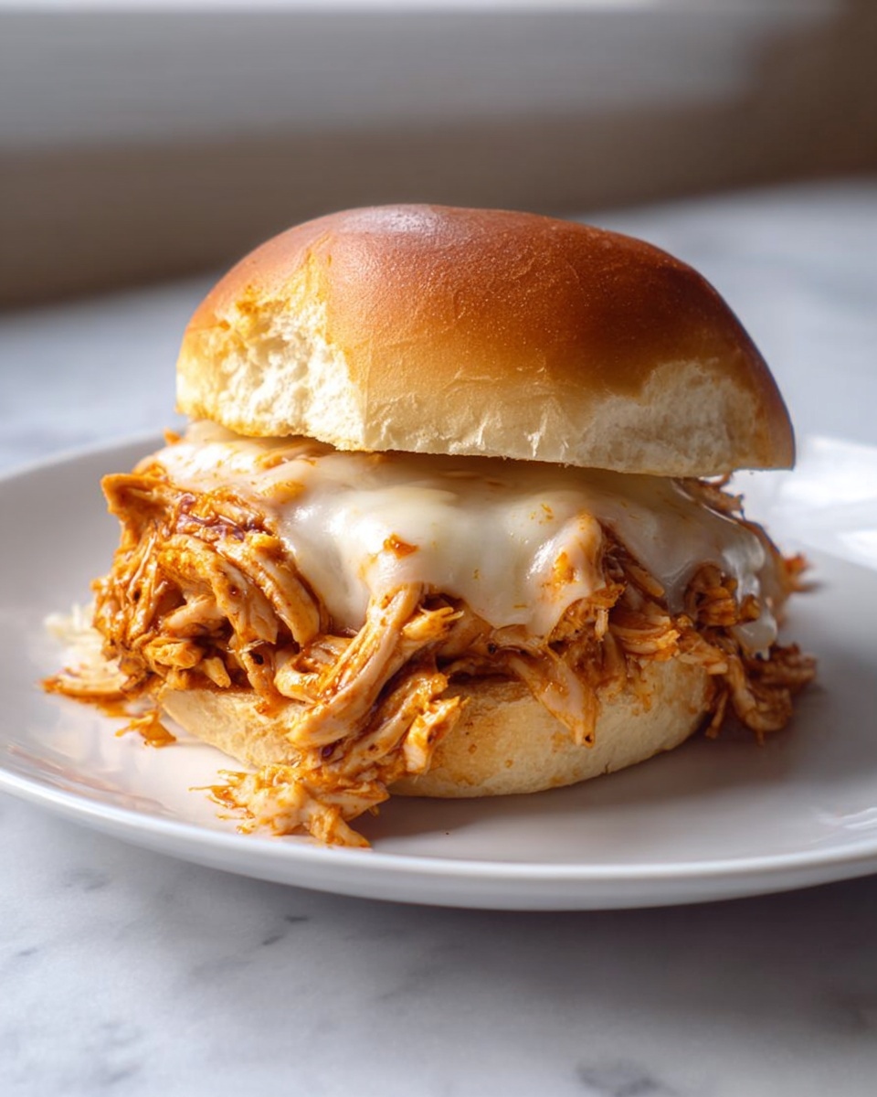 Slow Cooker Parmesan Garlic Chicken Sandwiches Recipe