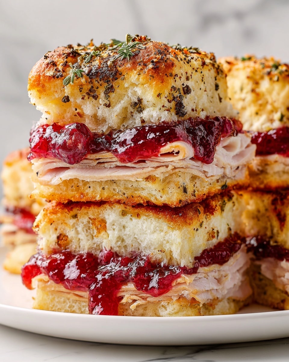 Cranberry Turkey Sliders Recipe - Recipe Image