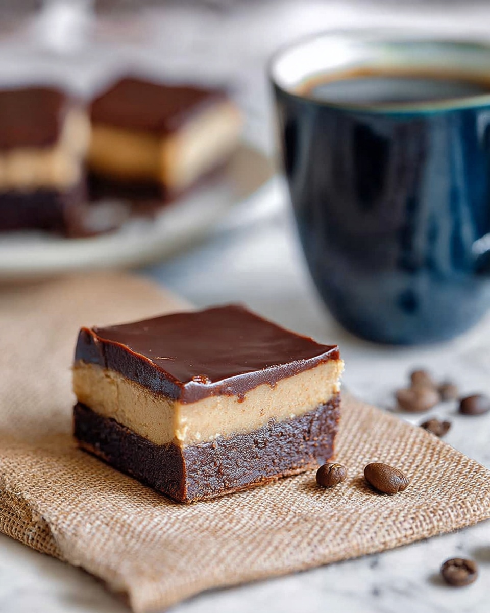Coffee Brownies with Espresso Cream and Chocolate Ganache Recipe - Recipe Image