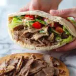 Homemade Doner Kebab with Fresh Pita and Toppings Recipe