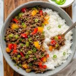Beef and Pepper Rice Bowl Recipe