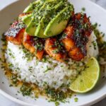 Honey Lime Chicken & Avocado Rice Stack for Easy Meal Prep Recipe