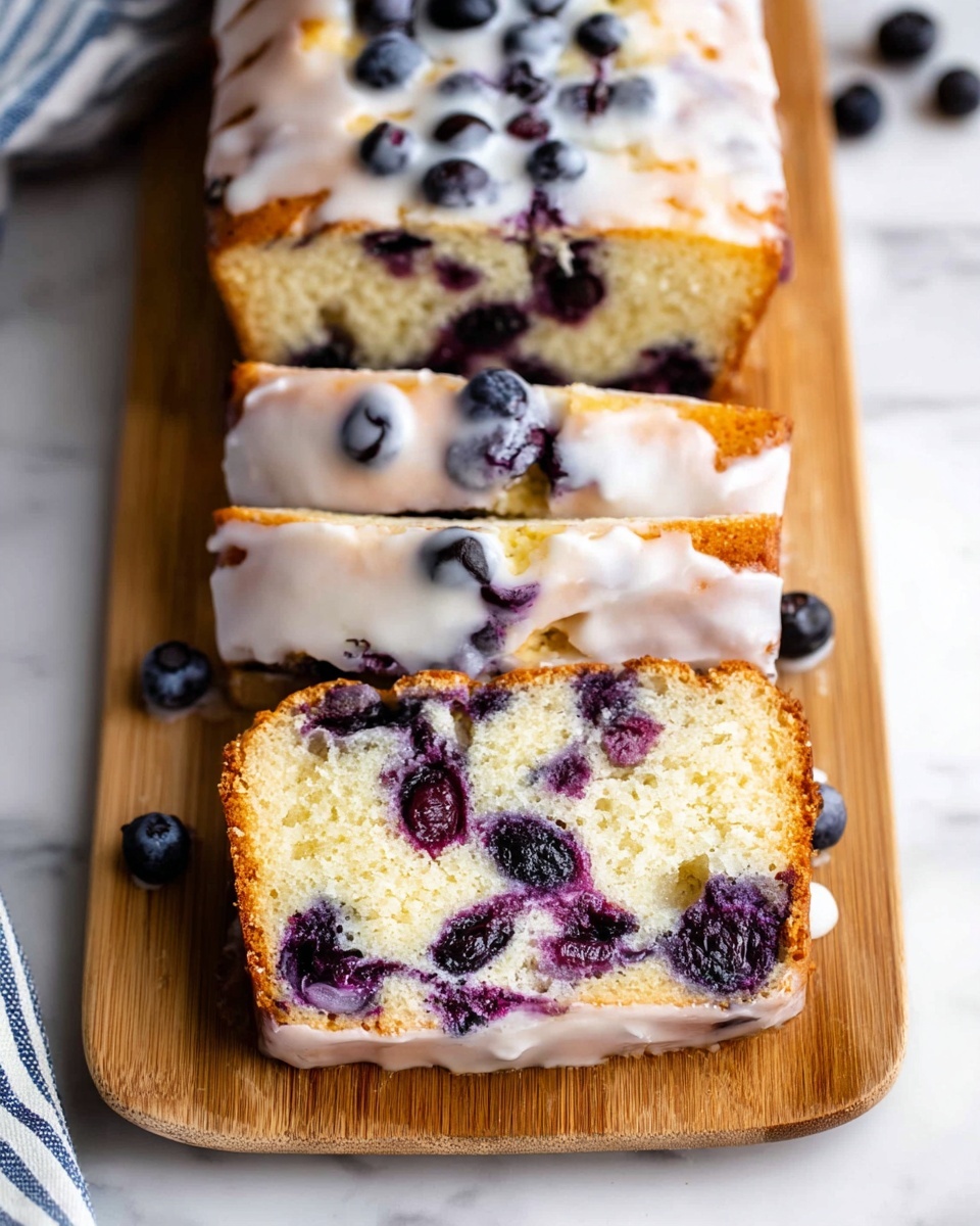 Lemon Blueberry Bread with Lemon Glaze Recipe