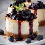 Mini White Chocolate Blueberry Cheesecakes Recipe