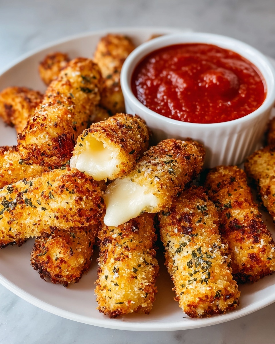Crispy Homemade Mozzarella Sticks Recipe