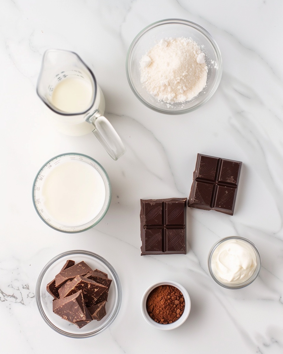 Two large white ceramic mugs filled with rich, creamy hot chocolate topped generously with tall, fluffy swirls of whipped cream, the mugs resting on a white marble countertop with natural lighting highlighting the velvety texture and inviting warmth of the drink, styled like a hero shot from a food magazine, photographed from a 3/4 angle showing the entire mugs in frame, photo taken with an iphone --ar 4:5 --v 7