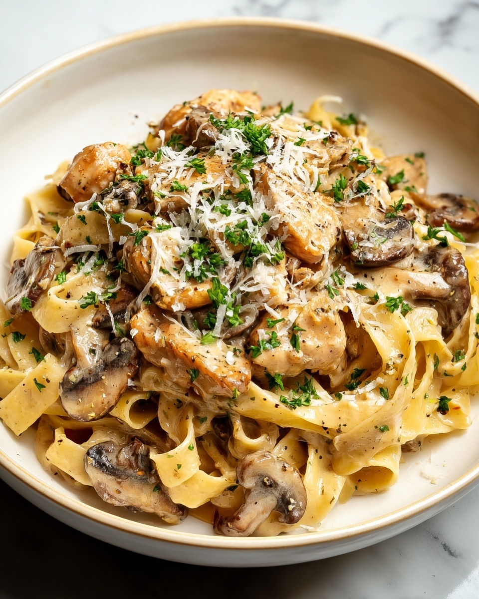 Creamy Chicken Marsala Pasta Recipe