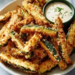 Crispy Baked Keto Zucchini Fries Recipe