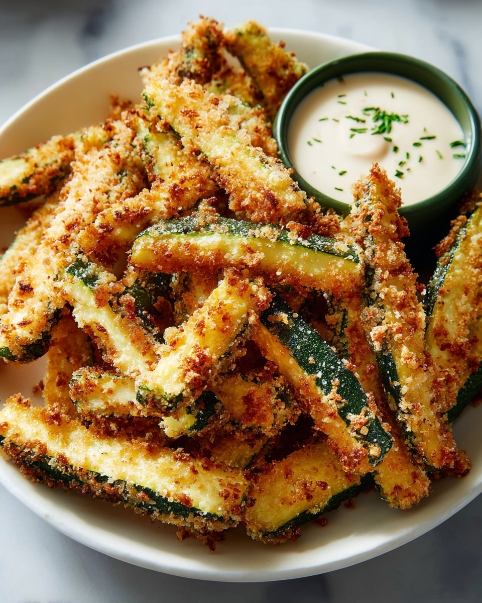 Crispy Baked Keto Zucchini Fries Recipe