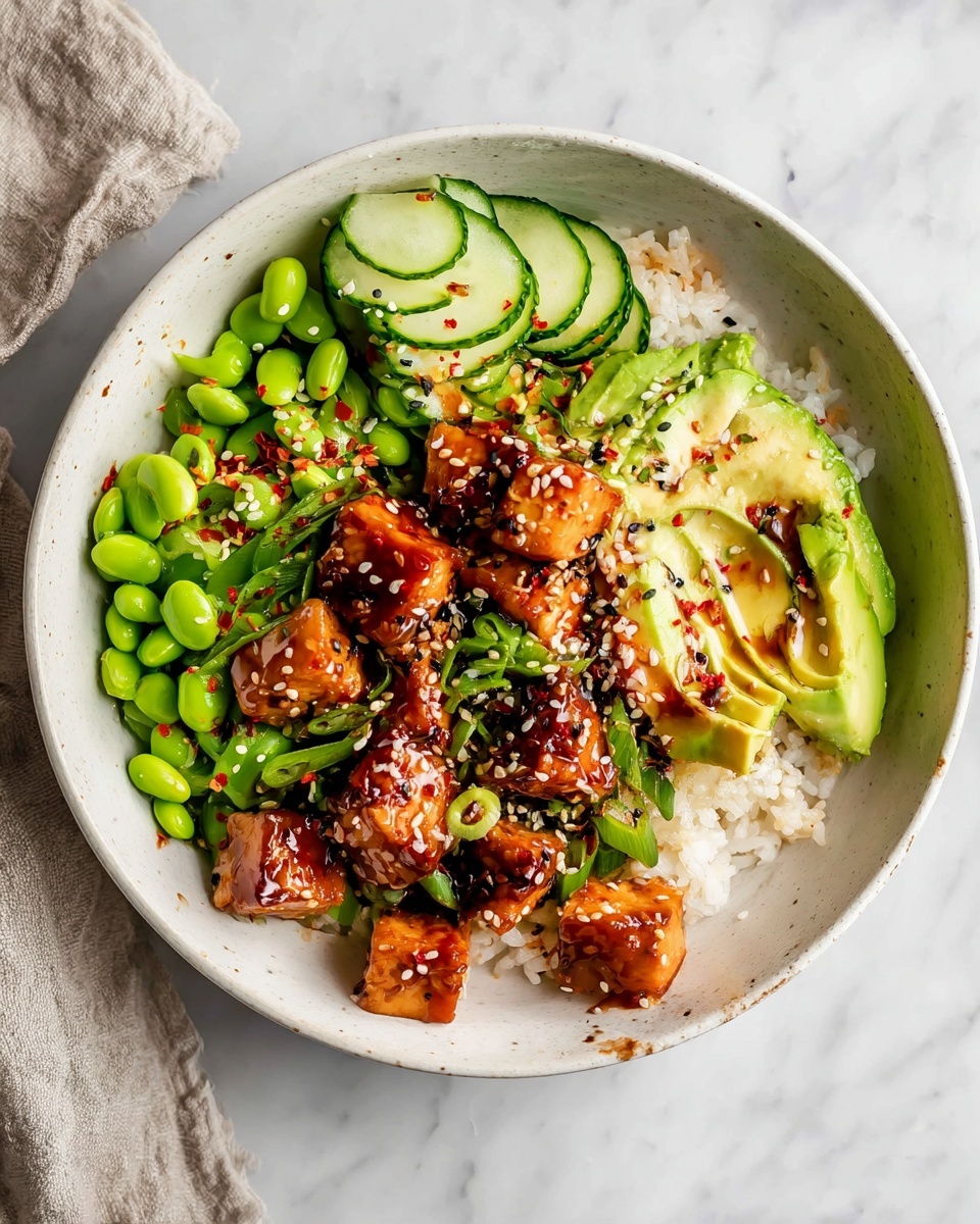 Honey Sriracha Salmon Bowls Recipe
