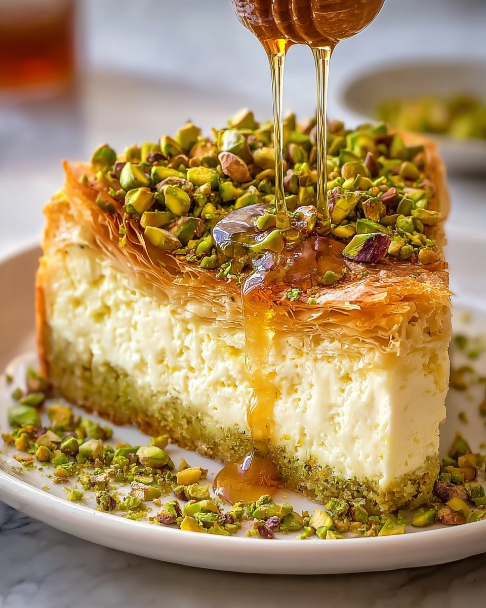 Baklava Pistachio Cheesecake Recipe