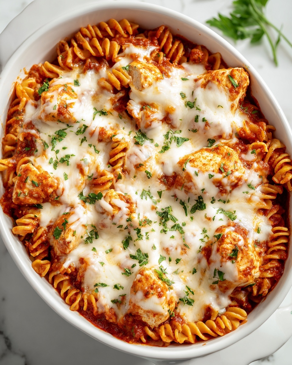 High Protein Chicken Parmesan Pasta Recipe