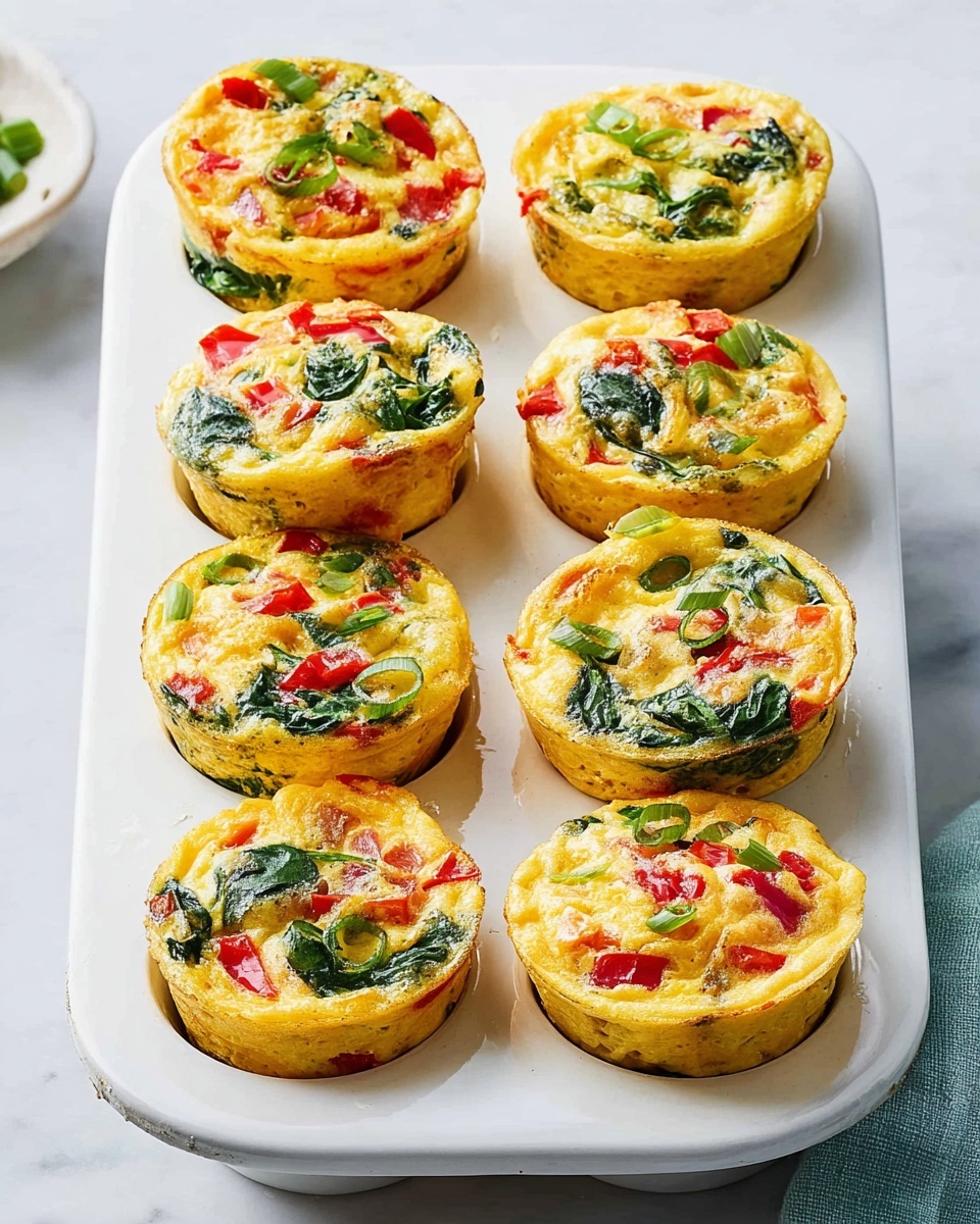 Healthy Spinach and Red Pepper Egg Bites Recipe
