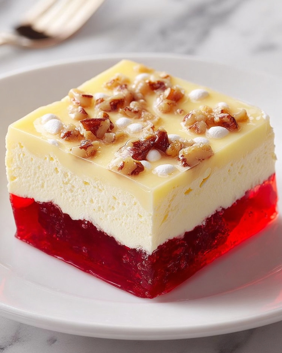 Layered Cranberry Gelatin Salad Recipe