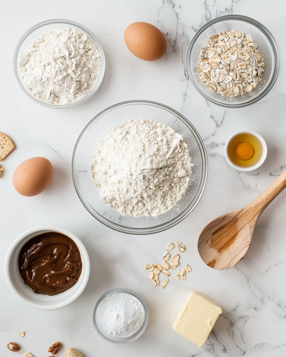 Sweet and Salty Trail Mix Cookies Recipe 5 Single white plate holding one freshly baked large cookie slice, with a close-up angled view revealing the soft, chewy interior texture embedded with colorful candy-coated chocolate pieces, crunchy cashew chunks, almonds, and dried fruit, sprinkled with coarse sea salt flakes, placed on a white marble surface, natural lighting enhancing the golden-brown tones and textures, intimate plated serving photo taken with an iphone --ar 4:5 --v 7