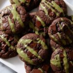 Pistachio Kunafa Chocolate Cookies Recipe