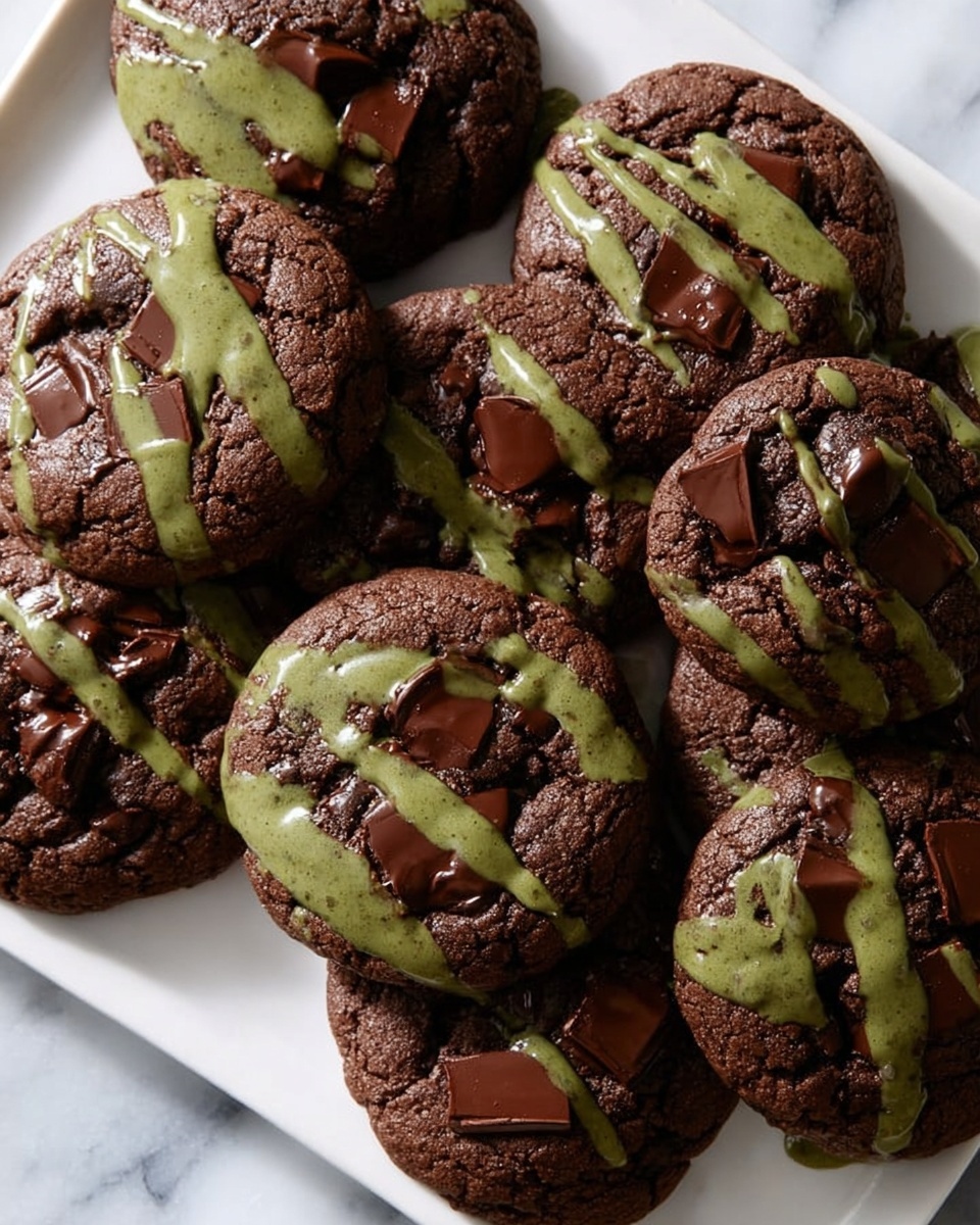Pistachio Kunafa Chocolate Cookies Recipe