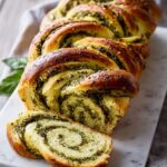 Swirled Garlic Herb Bread Recipe