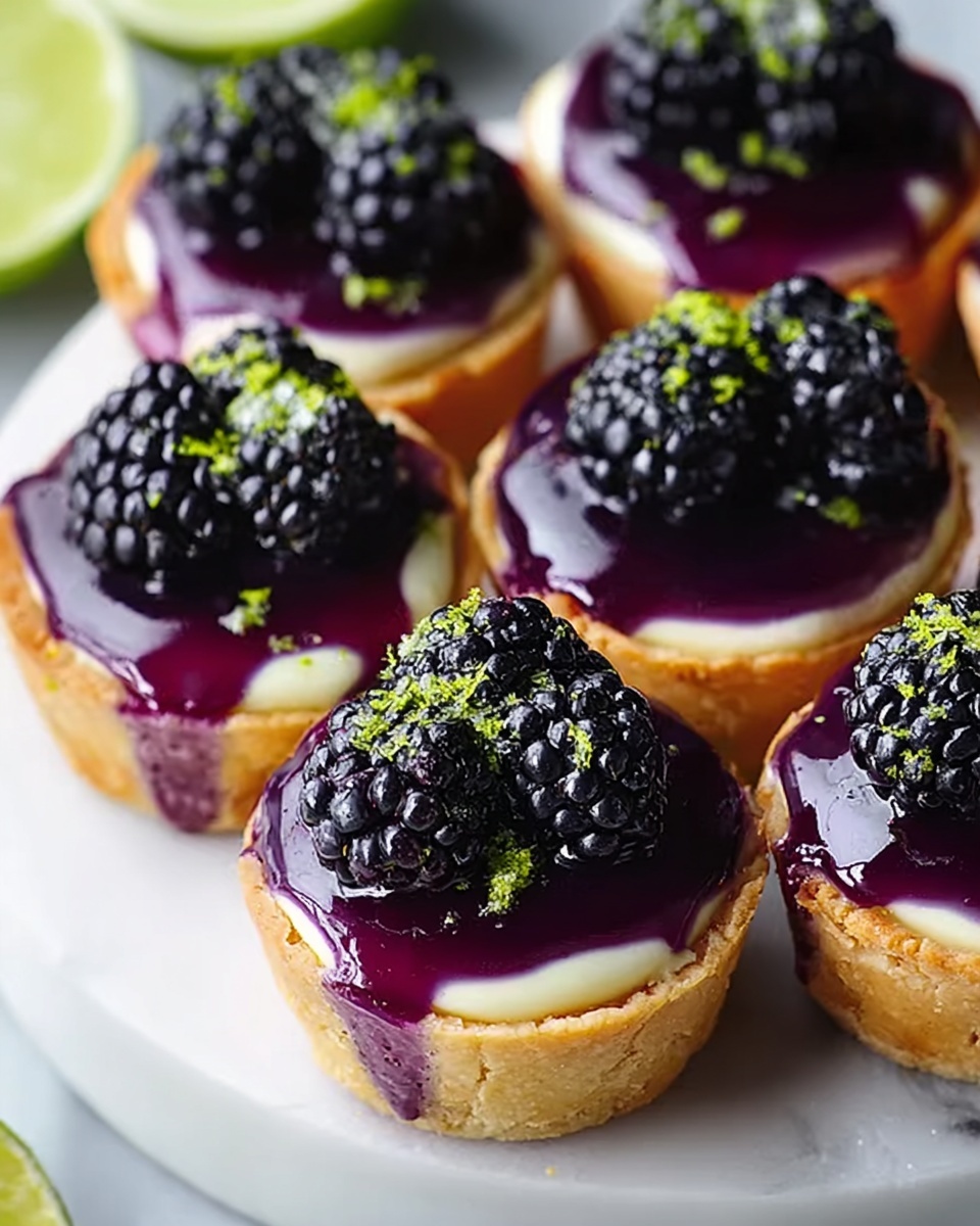 Blackberry Lime Cheesecake Cupcakes Recipe