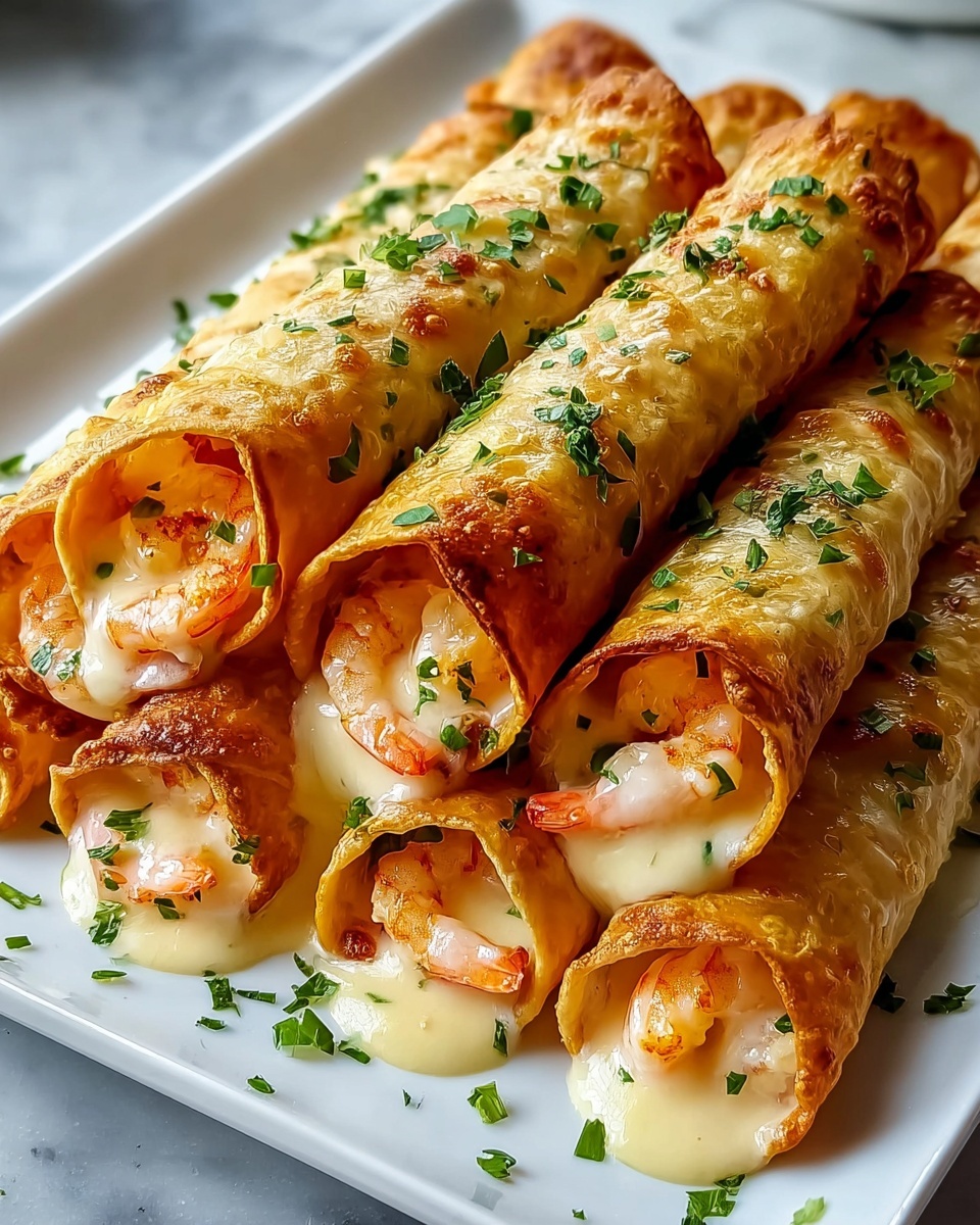 Crab Shrimp Queso Fiesta Rolls Recipe
