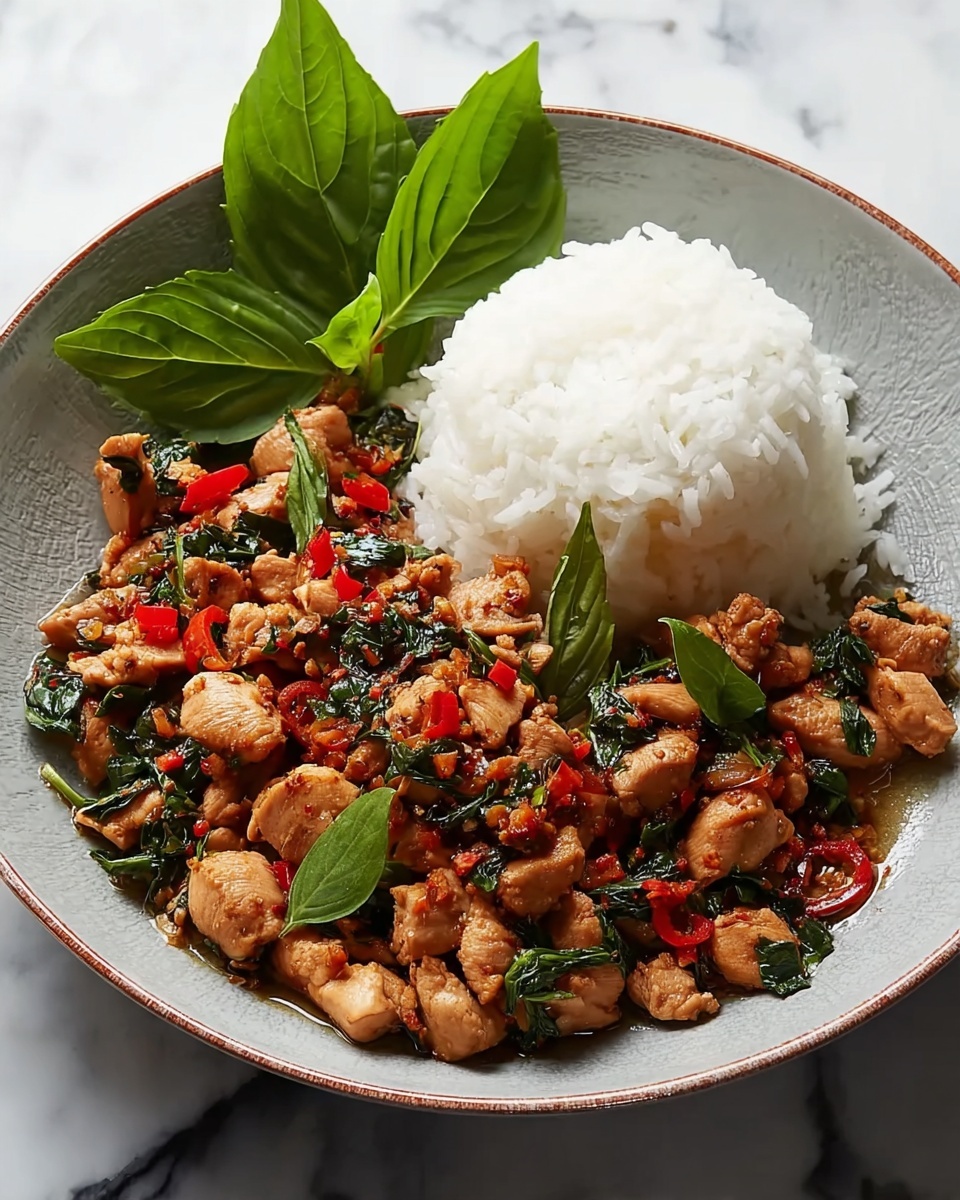 Spicy Thai Basil Chicken (Pad Krapow Gai) Recipe