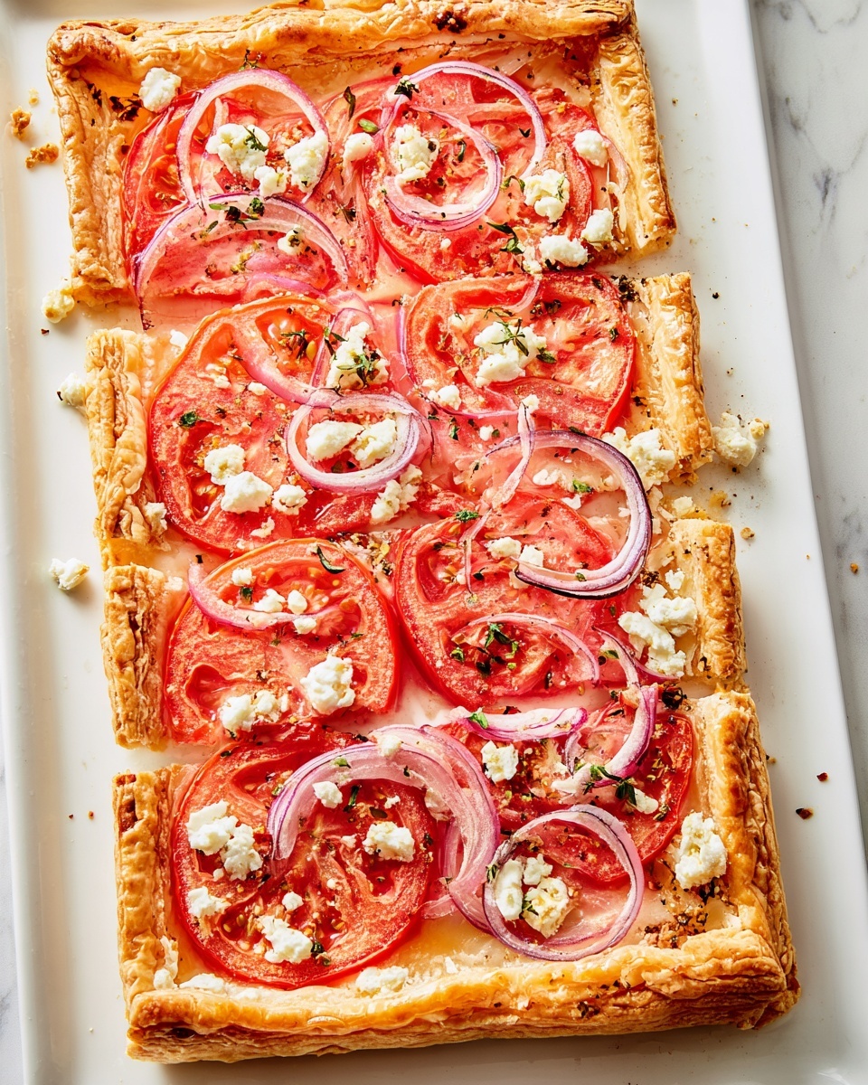 Tomato Tart with Feta and Basil Recipe