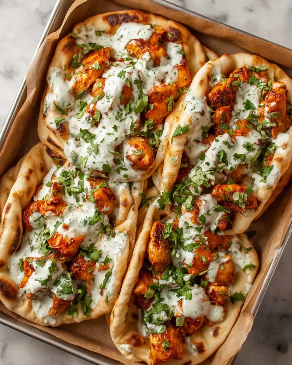 Sheet Pan Chicken Pitas with Herby Ranch Recipe