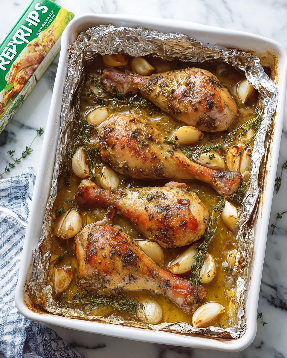 Easy Oven-Roasted French Garlic Chicken Recipe