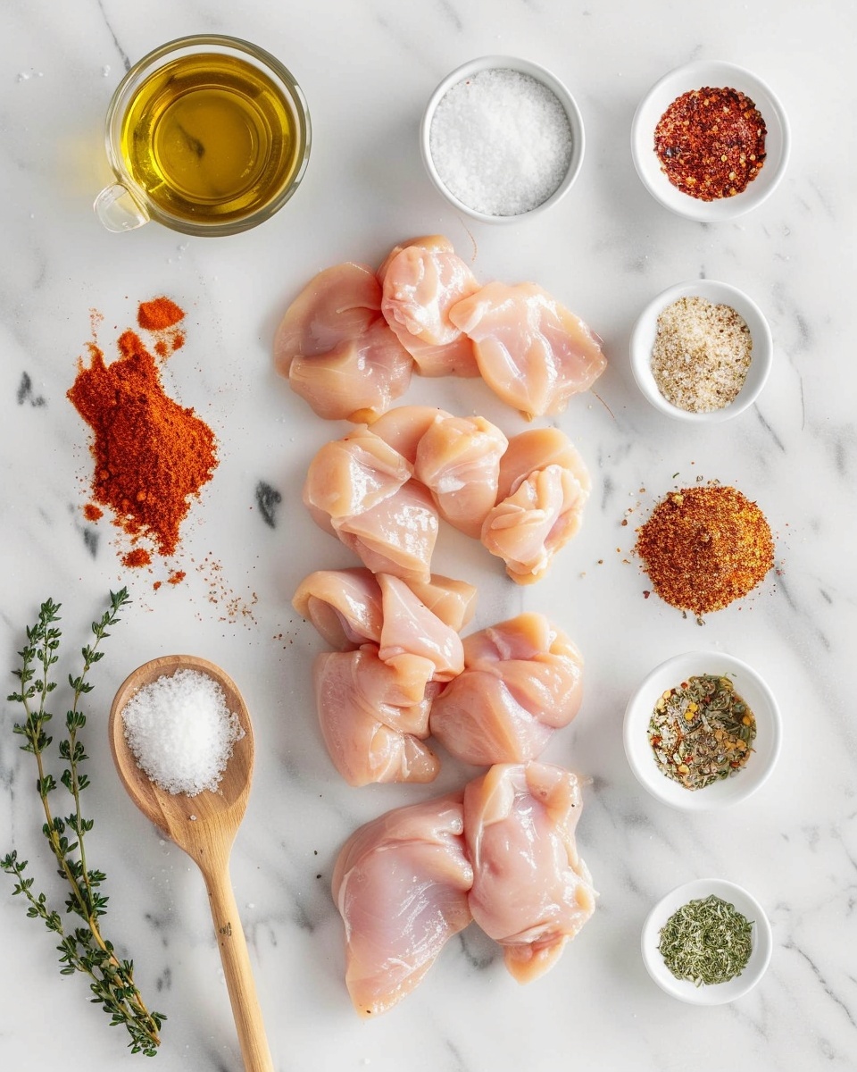 Single white plate featuring a generous portion of golden-brown, seasoned chicken pieces with a crispy exterior and visible herb specks, close-up angle showing the juicy, tender interior texture of one piece slightly pulled apart to reveal moist layers inside, garnished with fresh chopped herbs on a clean white marble surface, natural lighting highlighting the savory spice crust, intimate plated serving photo taken with an iphone --ar 4:5 --v 7