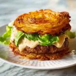 Viral 2 Ingredient Onion Ring Chips as Burger Buns Recipe