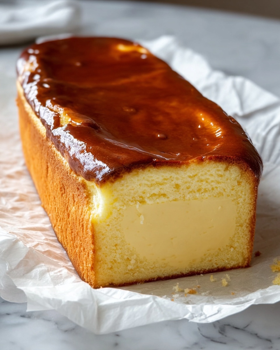 Burnt Basque Cheesecake in a Loaf Pan Recipe