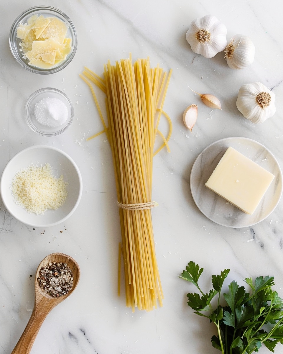 Large white serving bowl filled with creamy baked spaghetti, generously topped with melted golden mozzarella cheese, sprinkled with freshly ground black pepper and finely chopped parsley, showing the entire dish from a close 3/4 angle shot on a white marble surface, natural light highlighting the rich cheesy texture and perfectly cooked pasta strands, professional food magazine hero shot photo taken with an iphone --ar 4:5 --v 7
