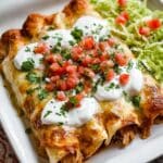 Crispy Chicken Chimichangas with Creamy Sour Cream Sauce Recipe