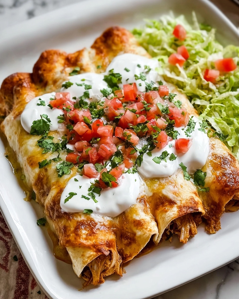 Crispy Chicken Chimichangas with Creamy Sour Cream Sauce Recipe