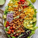 Barbeque Chicken Salad with Cilantro Lime Ranch Dressing Recipe