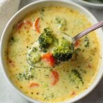 High Protein Broccoli Cheddar Soup Recipe