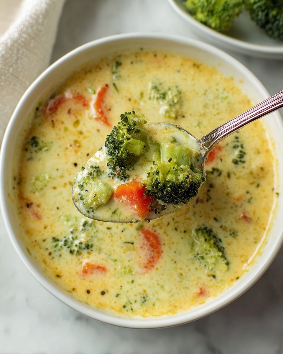 High Protein Broccoli Cheddar Soup Recipe